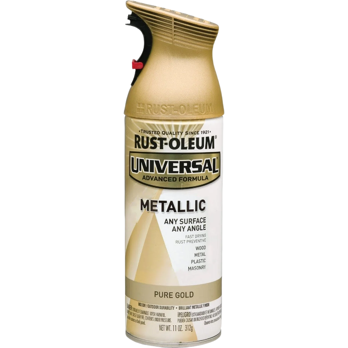 Soft Rust-Oleum Universal Pure Gold All-Surface Metallic Spray Paint 11 oz. Dependable
