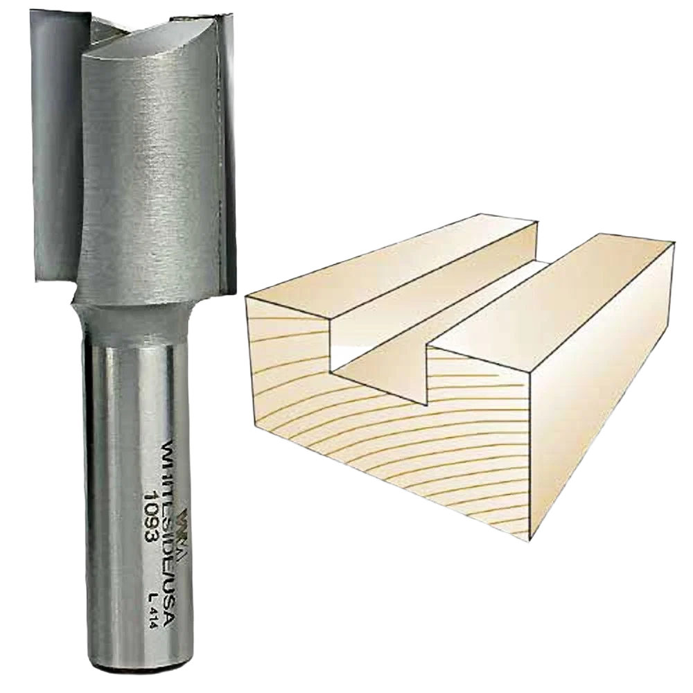 Verified Whiteside Straight Bit 1 2 in. SH x 1 in. CD x 1-1 4 in. CL Environmentally Friendly