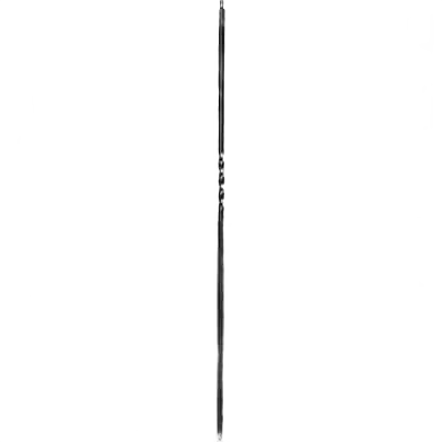 Specialty Stairtrends Iron 1 2 in. x 44 in. One Twist Tubular Baluster Satin Black Lightweight