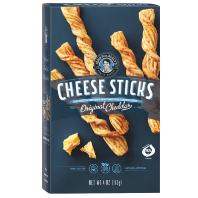 Certified John Wm. Macy's Cheddar Cheese Sticks 4 oz. Original Design