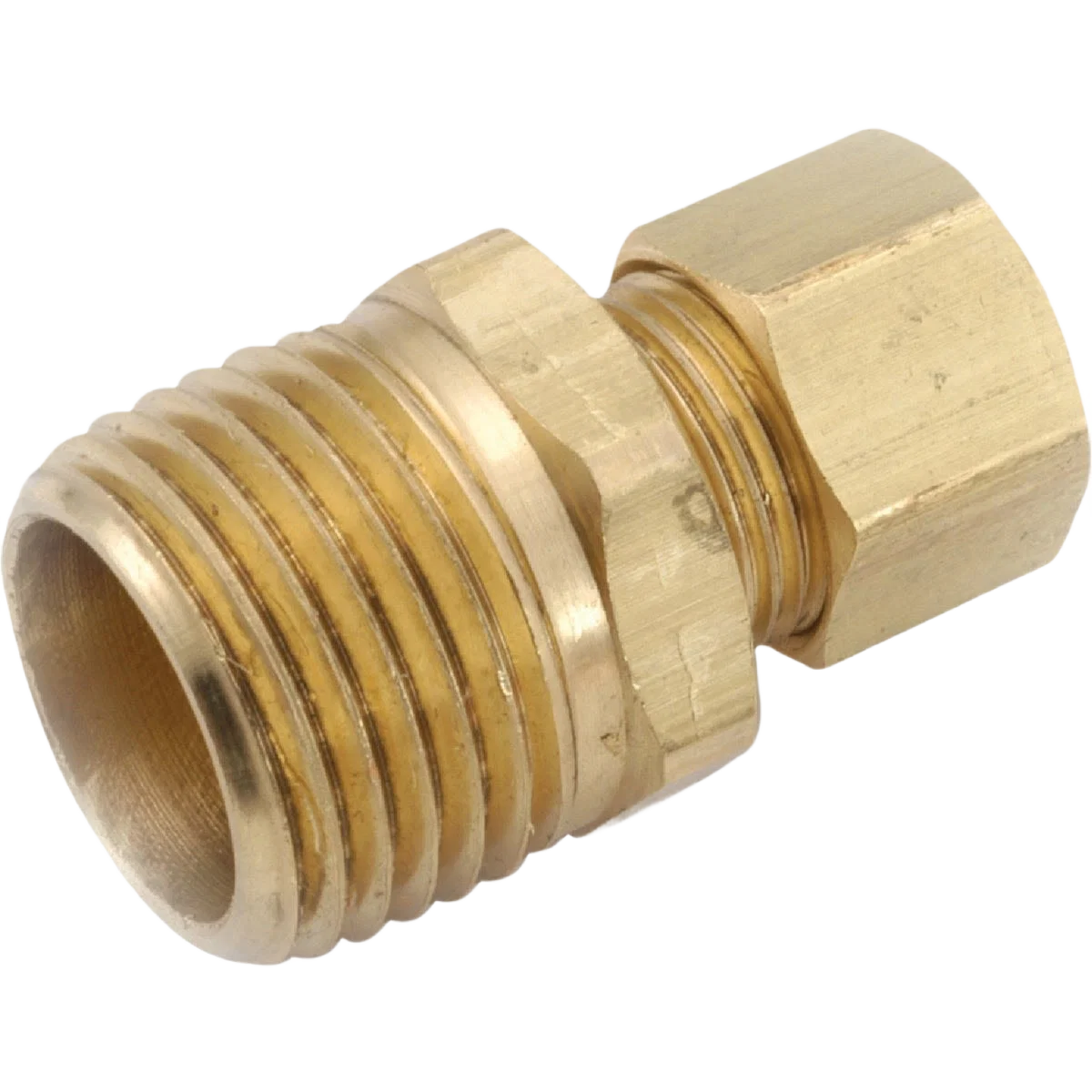 Clean Anderson Metals Male Union Compression Adapter 1 4 In. x 3 8 In. Excellent