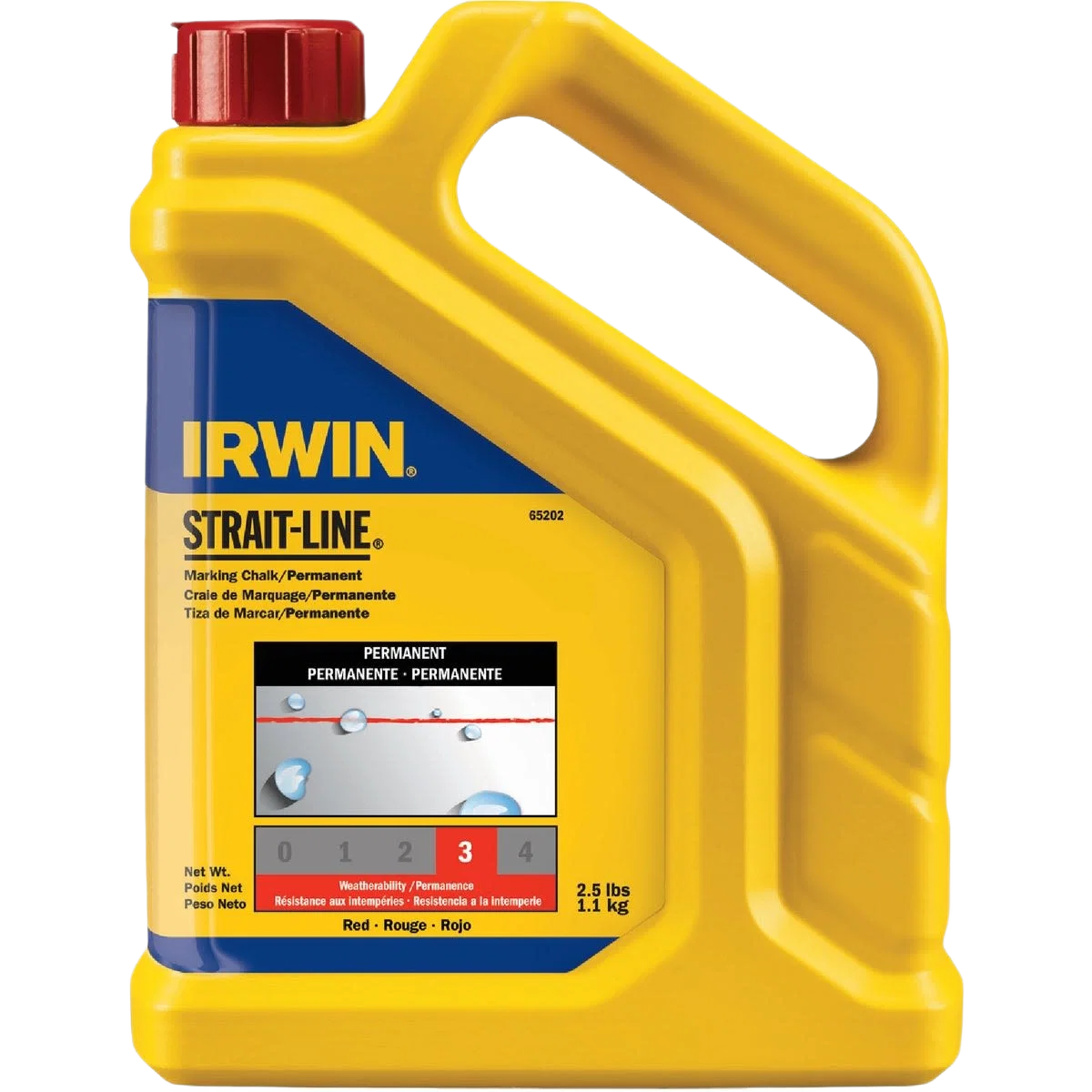Trendy Irwin Strait-Line Red Permanent Chalk Line Chalk 2-1 2 lb. First-Class