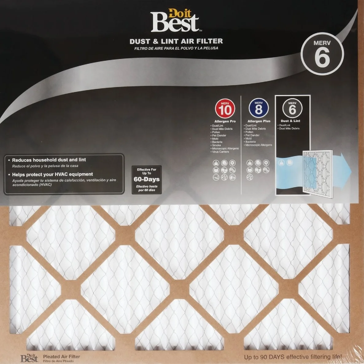 Superior Do it Efficiency Rated Dust Lint Furnace Filter 10 x 24 x 1 in. Outstanding