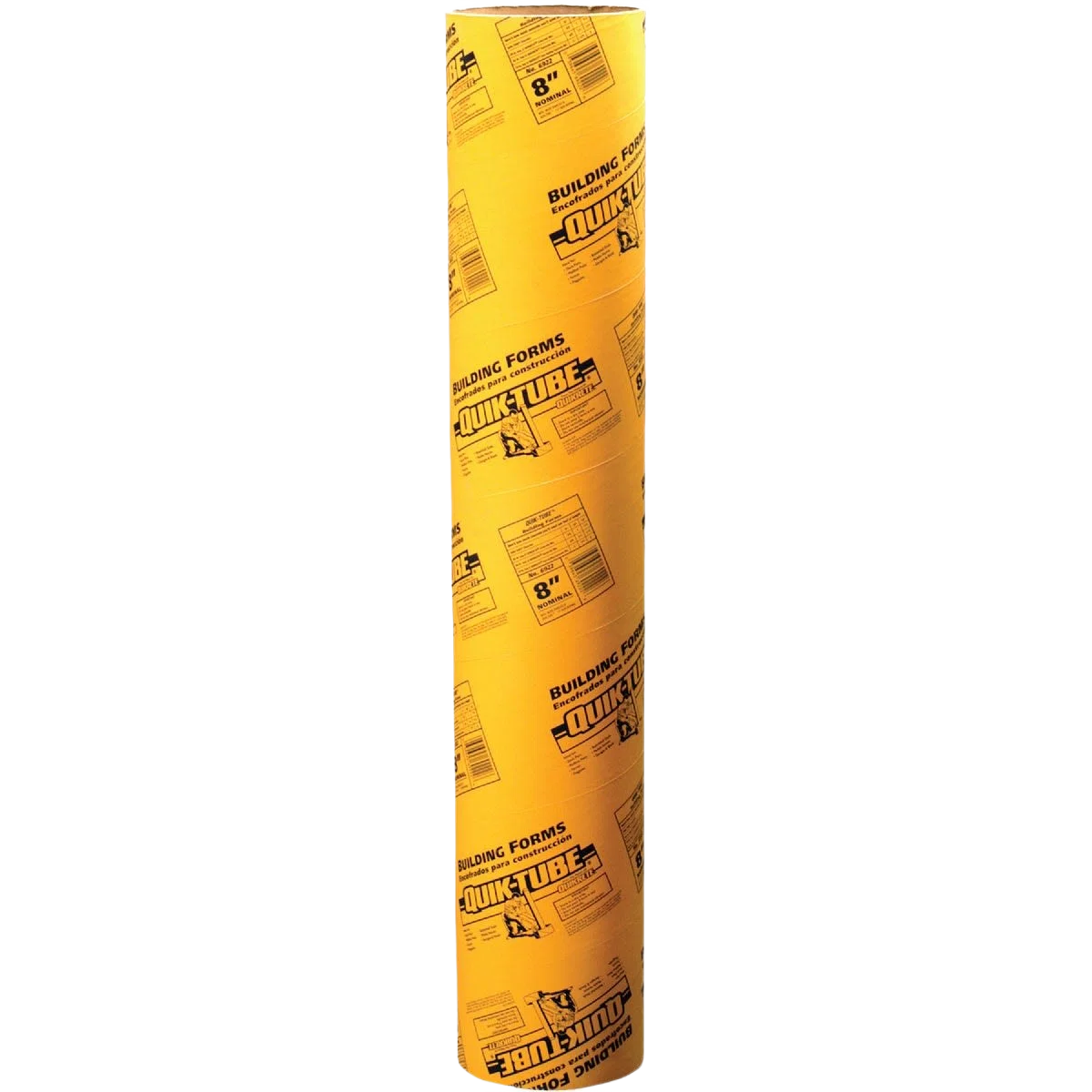 Sustainable Quikrete QUIK-TUBE® Rigid Fiber 8 in. x 4 ft. Concrete Form Tube Fast