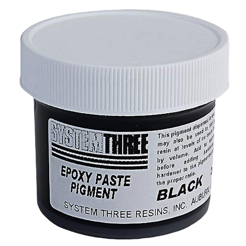 Convenient System Three Black Epoxy Paste Pigment 2 oz. Lightweight