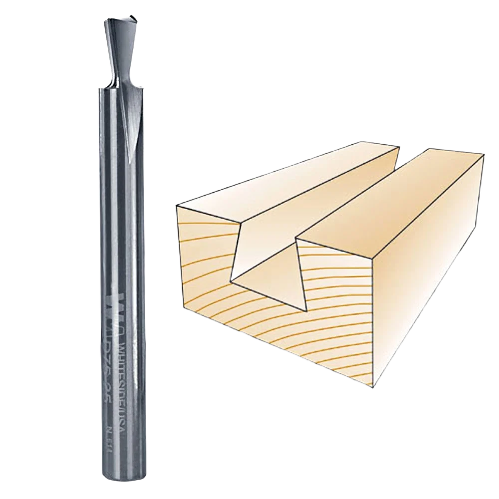 Clean Whiteside Dovetail Bit 1 4 in. SH x 1 4 in. LD x 7-1 2 deg. Contemporary