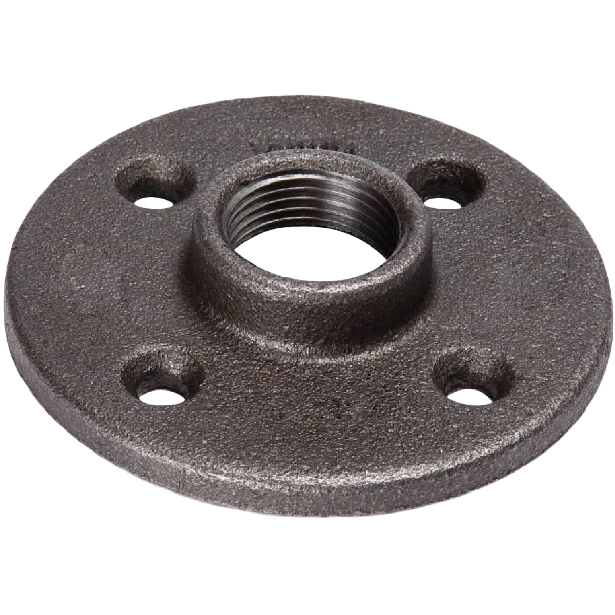 Crafted Southland Black Iron Floor Flange 1 In. x 3-13 16 In. Original