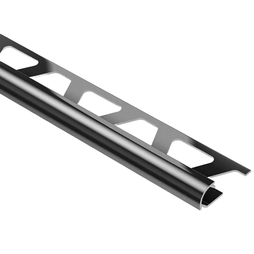 Authentic Schluter Rondec 3 8 in. Bright Black Anodized Aluminum Natural