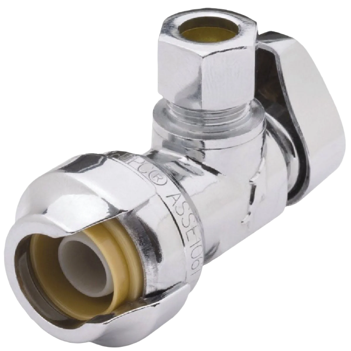 Sophisticated SharkBite 1 2 SB x 3 8 OD Quick-Connect Angle Valve Original Design