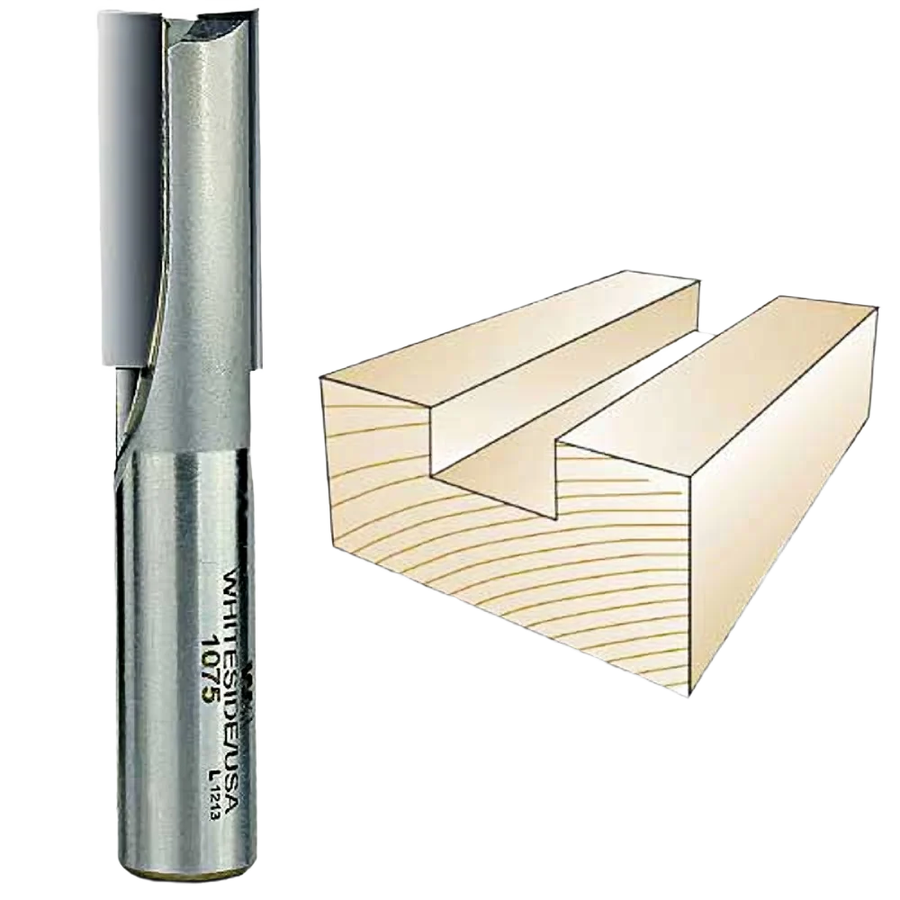 Artisan Whiteside Straight Bit 1 2 in. SH x 9 16 in. CD x 1-1 4 in. CL Top-Quality