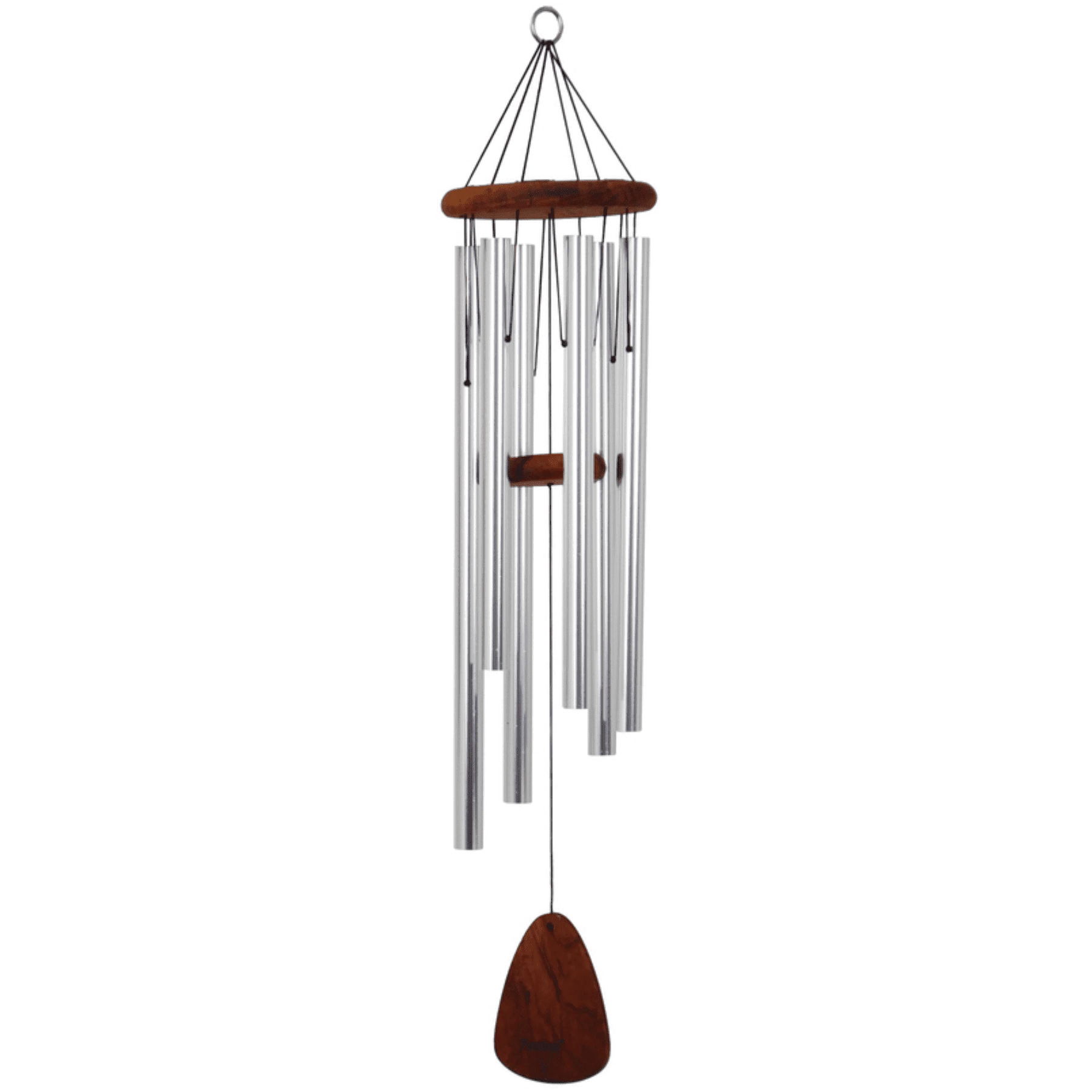 Soft Majesty Bells Festival Silver Scale of D Wind Chime 36 in. Optimized