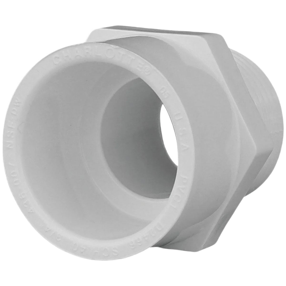 Verified Charlotte Pipe 3 4 In. x 3 4 In. Schedule 40 Male PVC Adapter Traditional