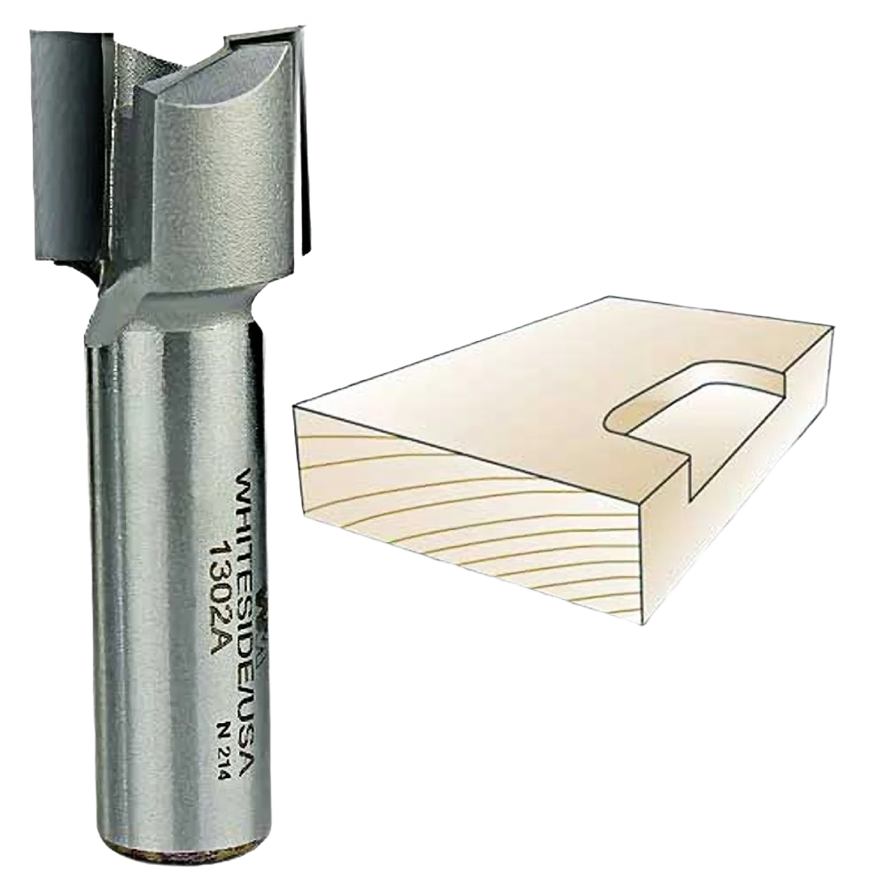 Soft Whiteside Straight Mortising Bit 1 2 in. SH x 3 4 in. CD x 5 8 in. CL Artisan