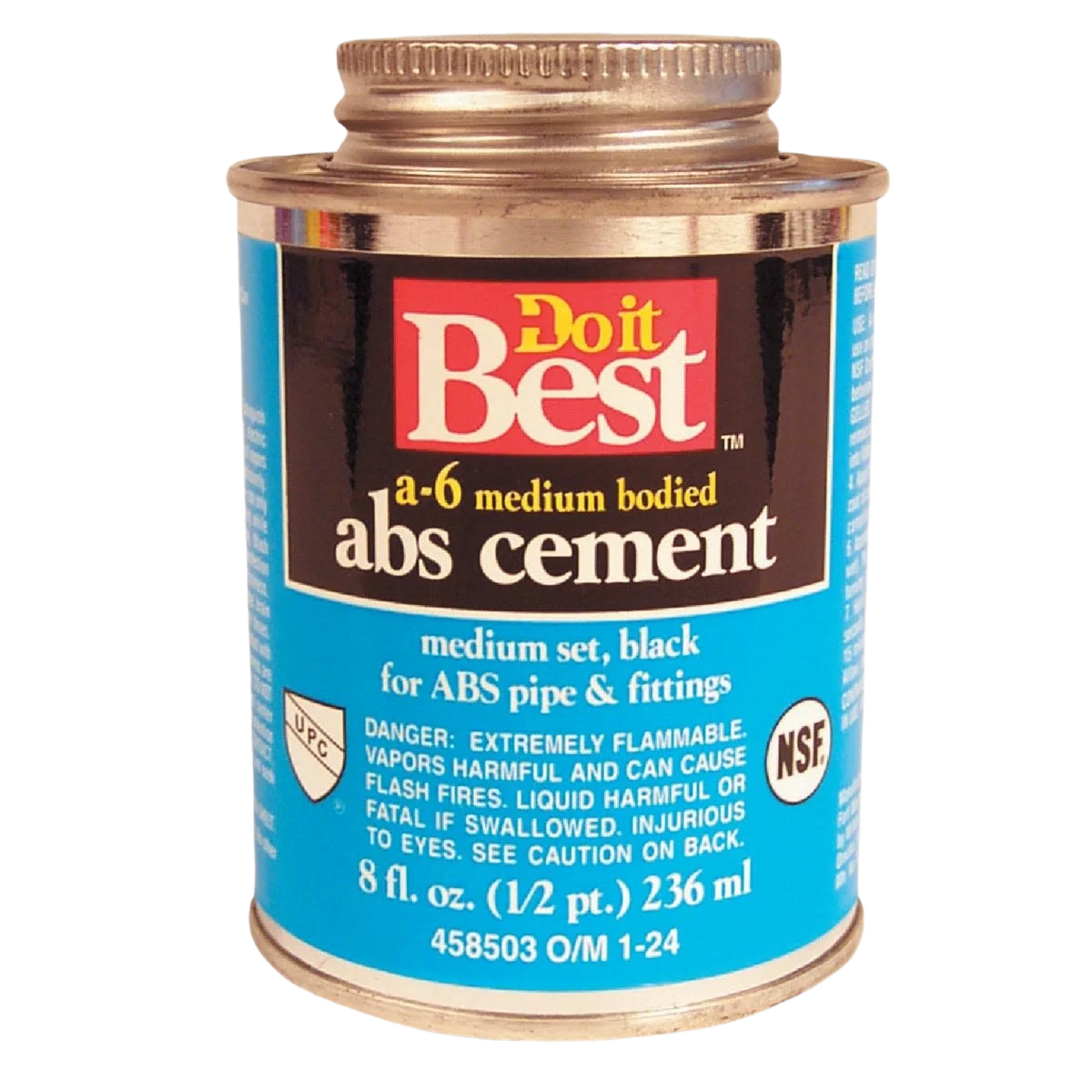 Carefully Designed Do it Black Medium Bodied ABS Cement 8 oz. Original Design
