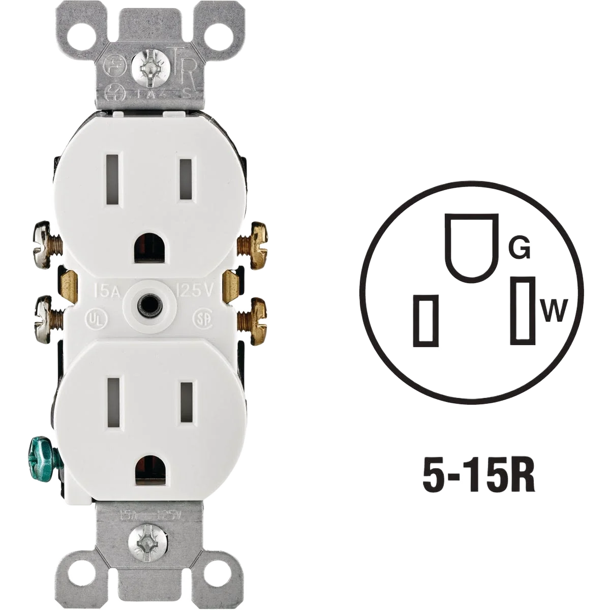 Trusted Leviton 15 Amp White Tamper Resistant Duplex Outlet Official