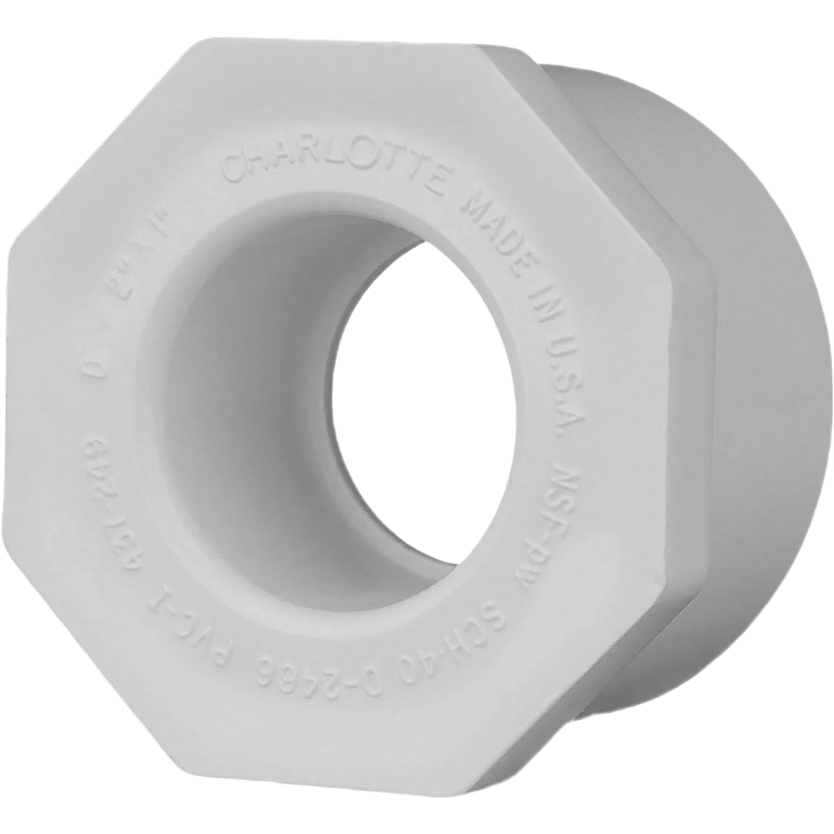 Consistent Charlotte Pipe 2 SPG x 1 Slip PVC Bushing Professional