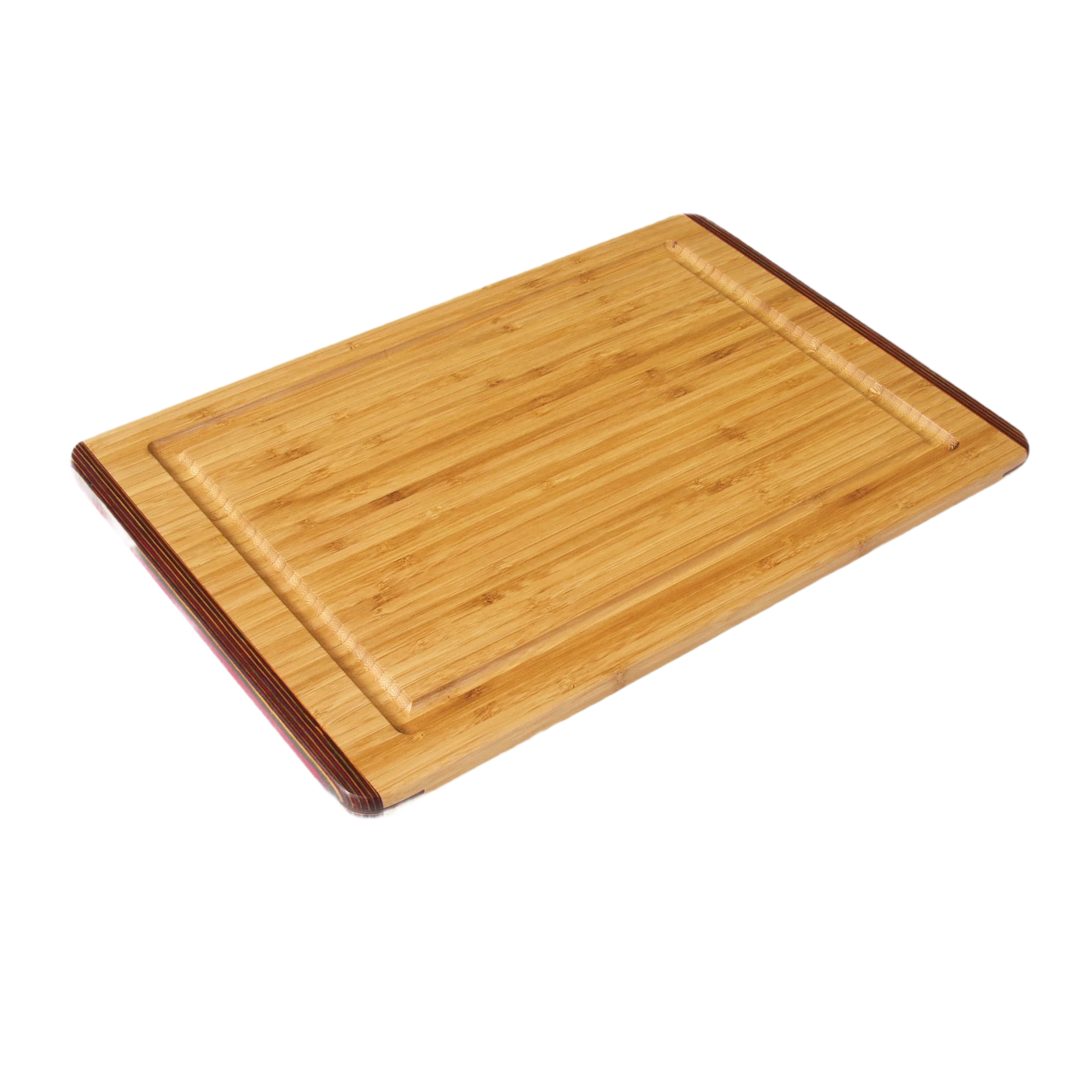 Superior Island Bambo Rainbow Wood Bamboo Carving Board 12x18 in. Safe