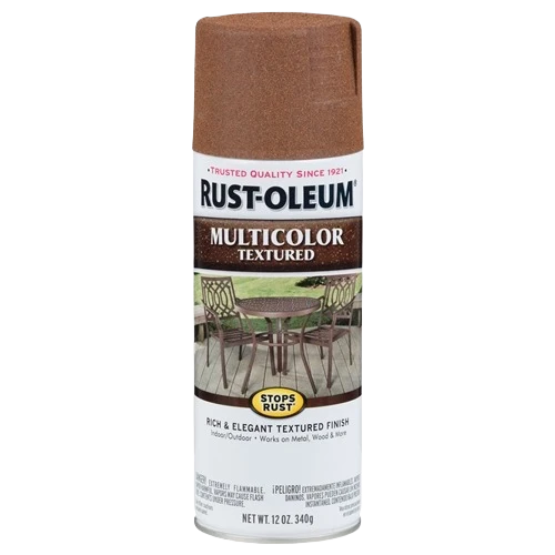 Certified Rust-Oleum Rustic Umber Multicolor Textured Spray Paint 12 oz. Optimized