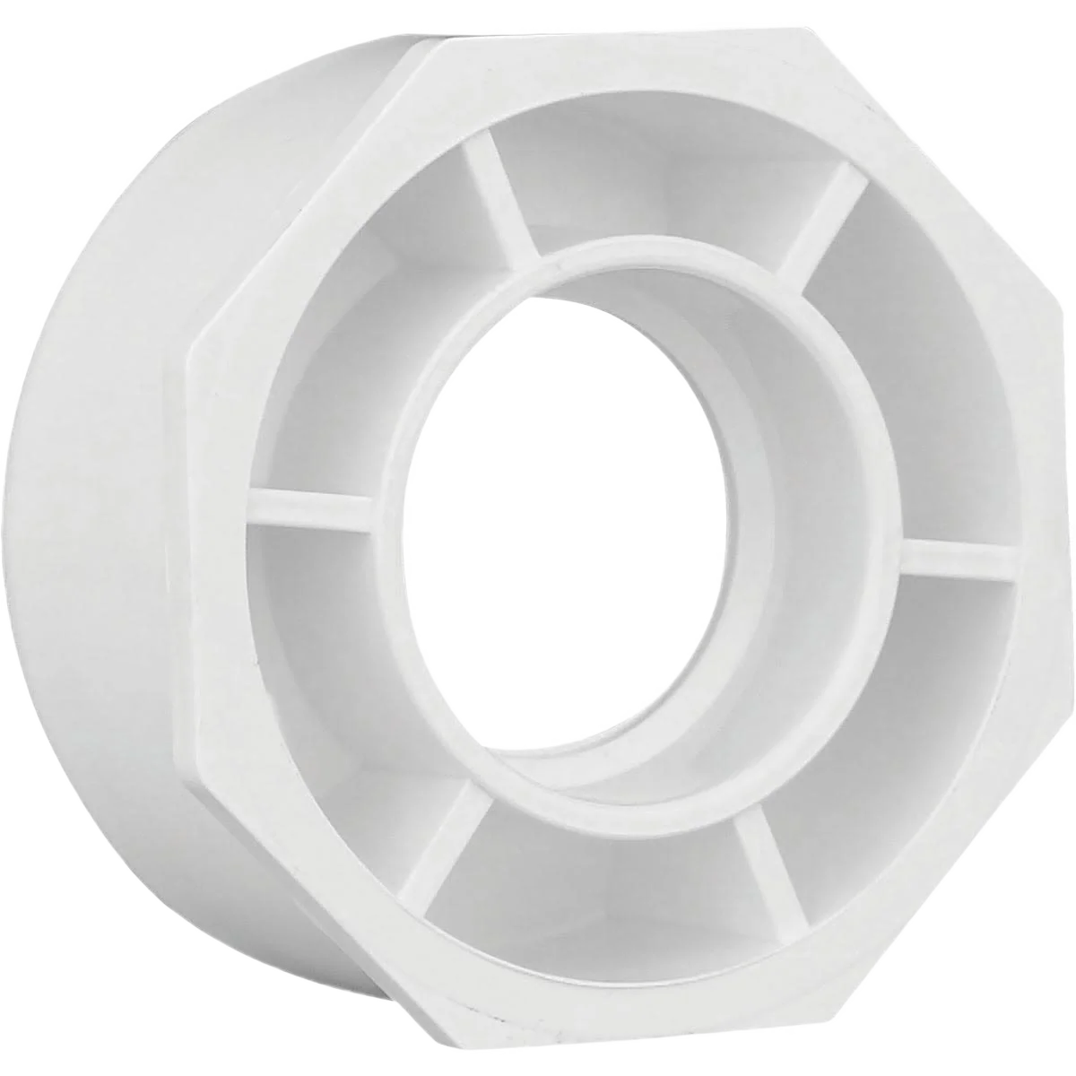 Traditional Charlotte Pipe Schedule 40 DWV Flush PVC Bushing 4 In. SPG x 2 In. Hub Effective