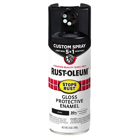 Comfortable Rust-Oleum Protective Enamel w 5-in-1 Spray Gloss Black Soft
