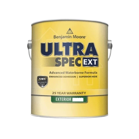 Smooth Benjamin Moore Ultra Spec White Satin Exterior Paint 1 Gallon Modern