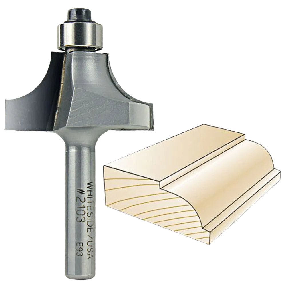 Detailed Whiteside Beading Bit 1 4 in. SH x 3 8 in. R Natural