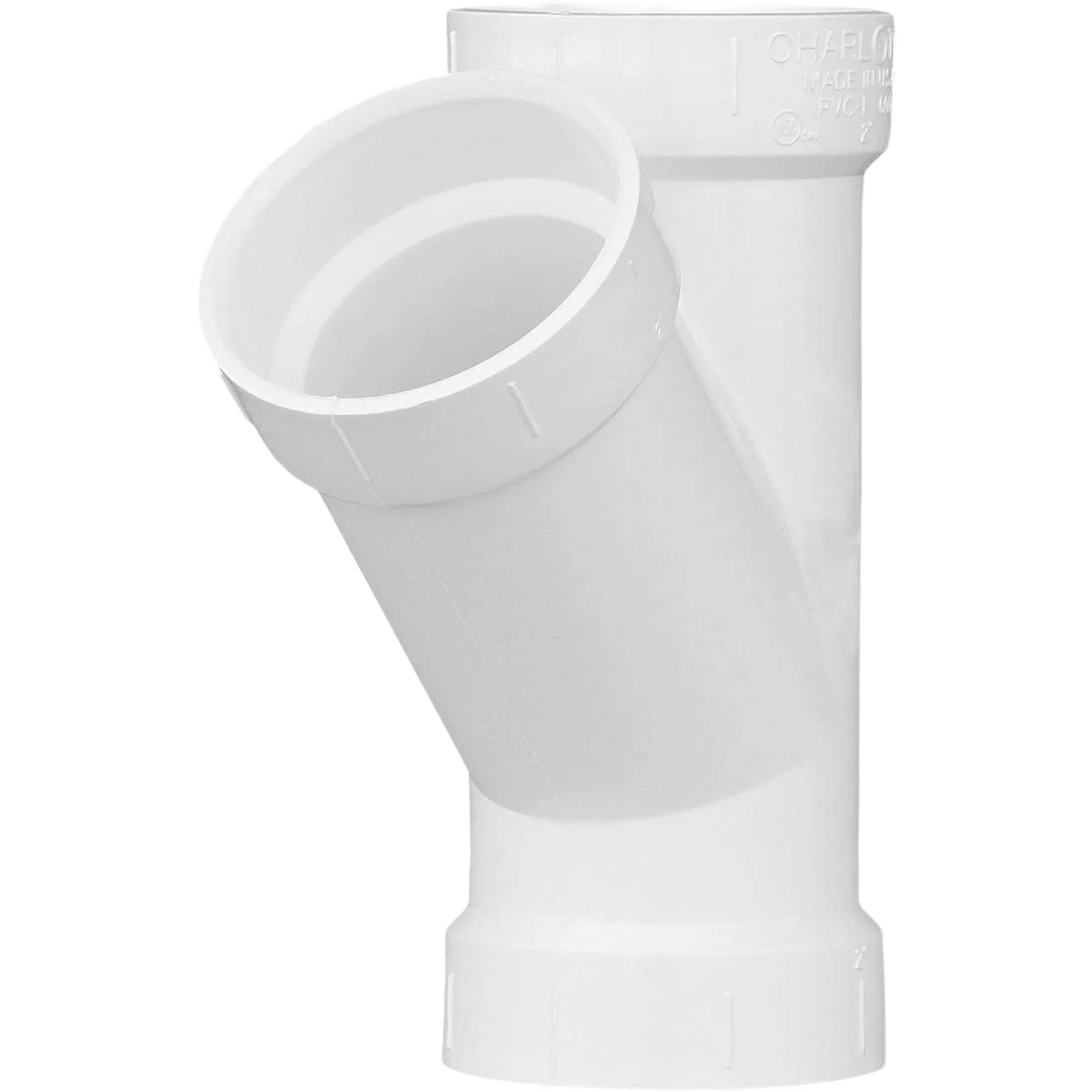 Trusted Charlotte Pipe 2 In. Schedule 40 DWV Hub Wye Comfortable