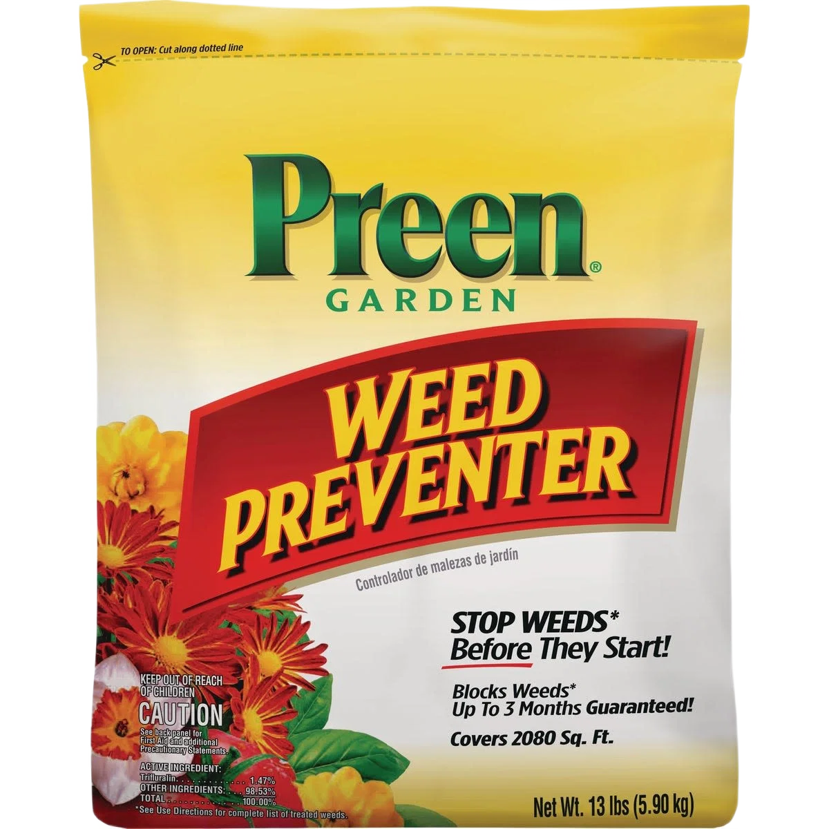 Trusted Preen Garden Weed Preventer Granules 13 lb. Versatile