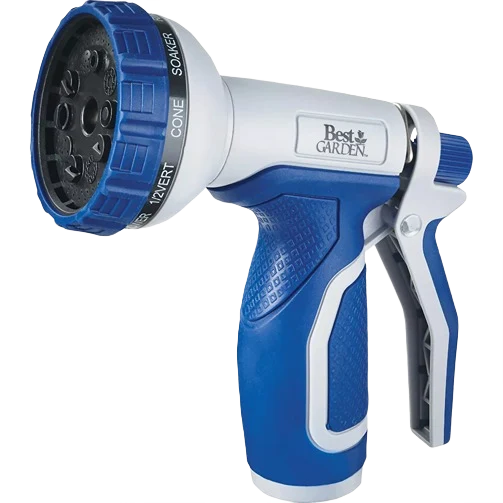 Superior Garden Plastic 10-Pattern Blue Gray Nozzle Convenient