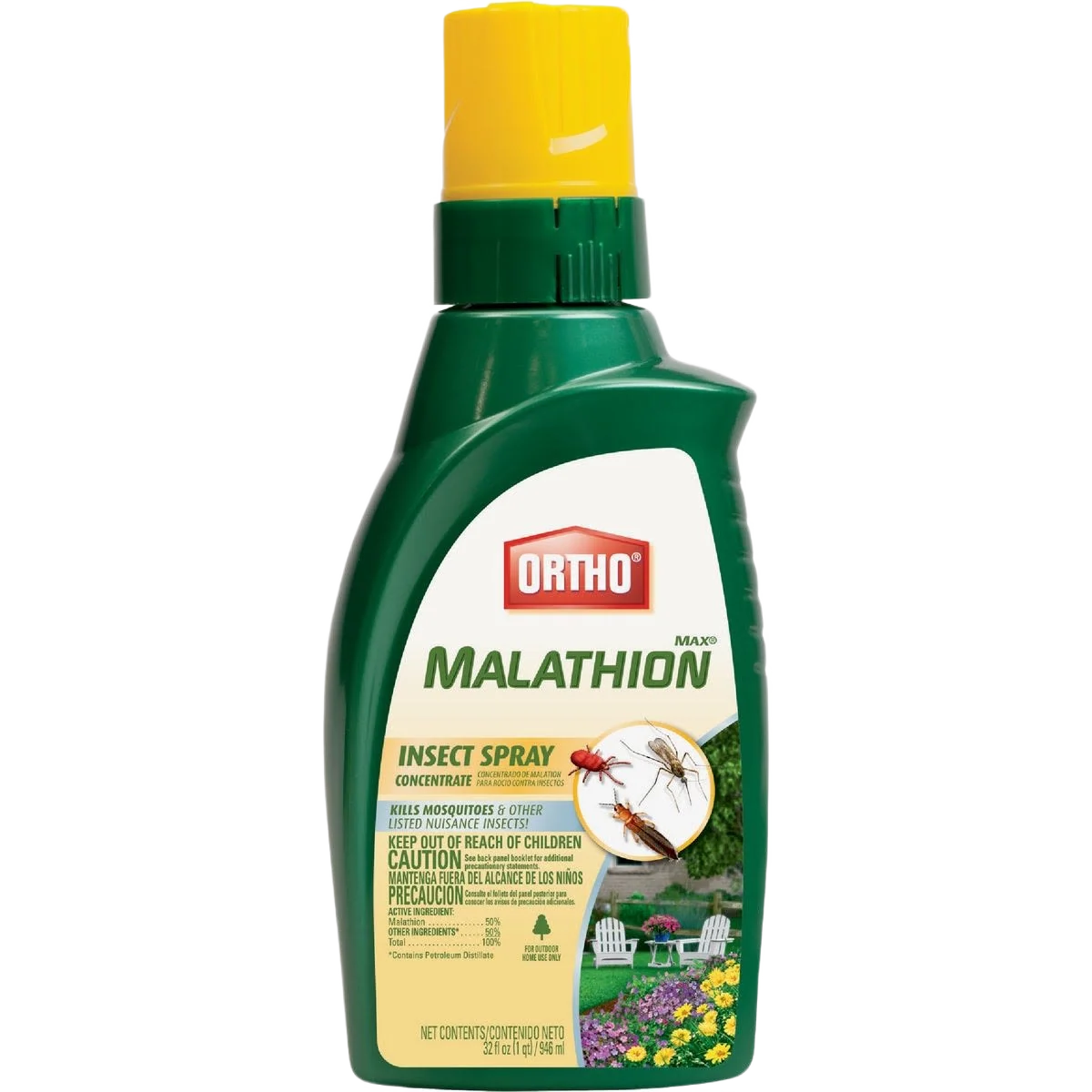 Verified Ortho MAX Malathion Insect Spray Concentrate 32 oz. Soft
