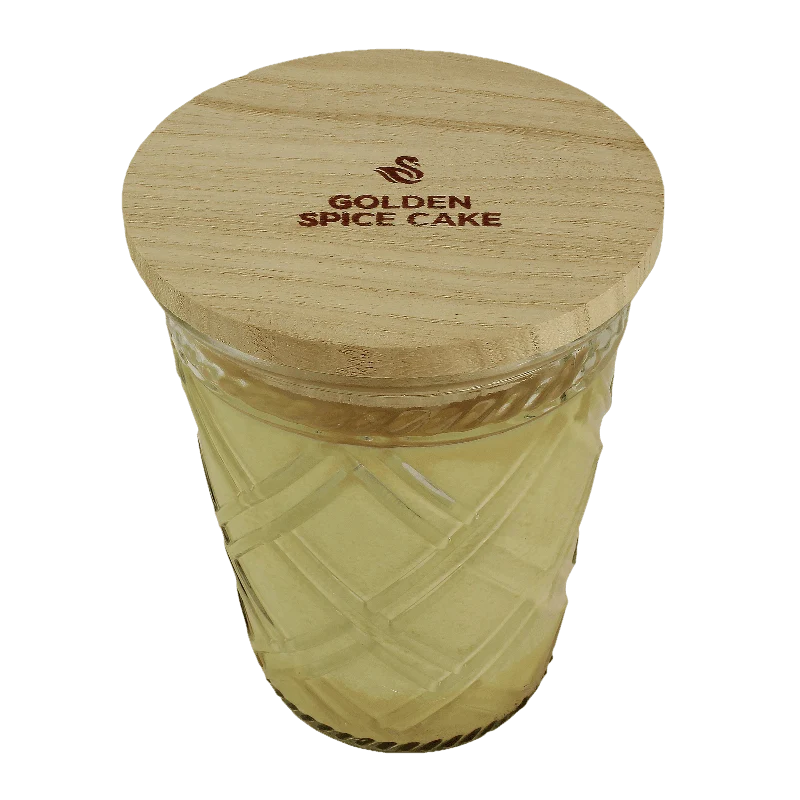 Convenient Swan Creek Golden Spice Cake Timeless Jar Candle 12 oz. Long-Lasting