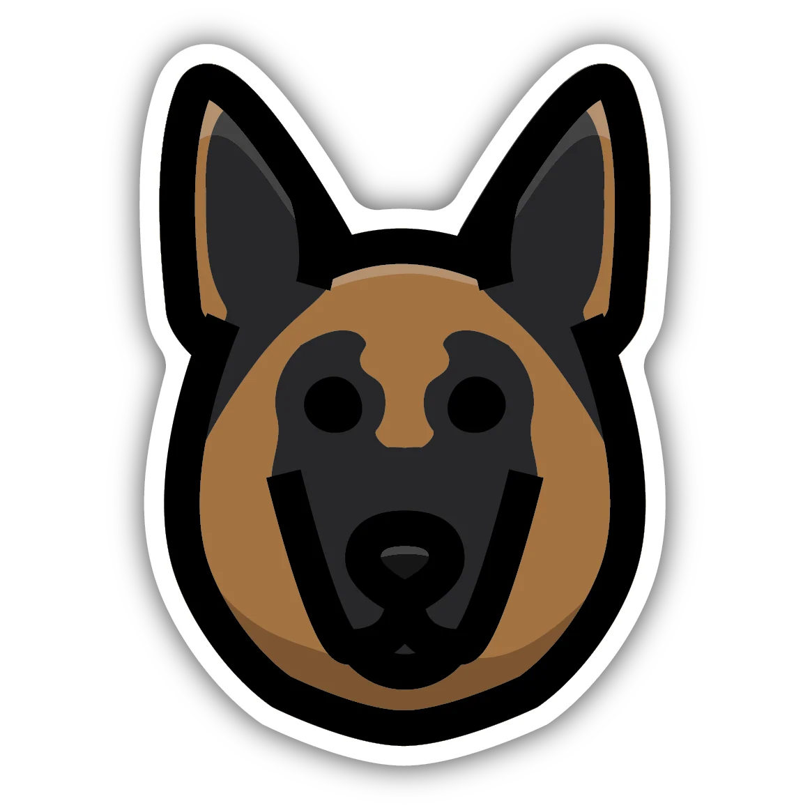 Soft Stickers Northwest German Shepard Face Sticker Authentic