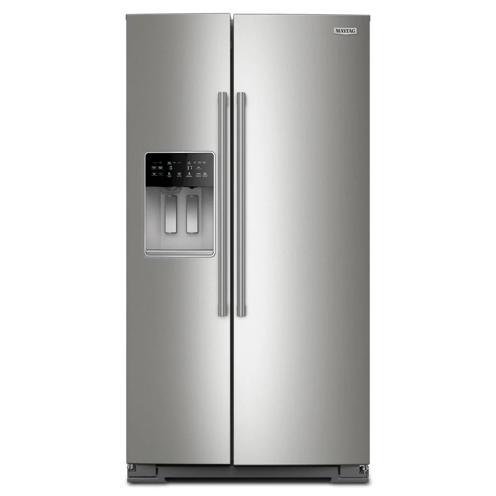 Sustainable 36-inch Wide Full-Depth Side-by-Side Refrigerator with Arctic Blue Interior - 28.7 Cu. Ft. Stylish