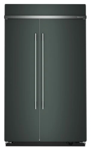 Sophisticated 25.5 Cu. Ft. 42-Inch Built-In Side-by-Side Refrigerator with Signature Platinum Interior in Juniper Elegant