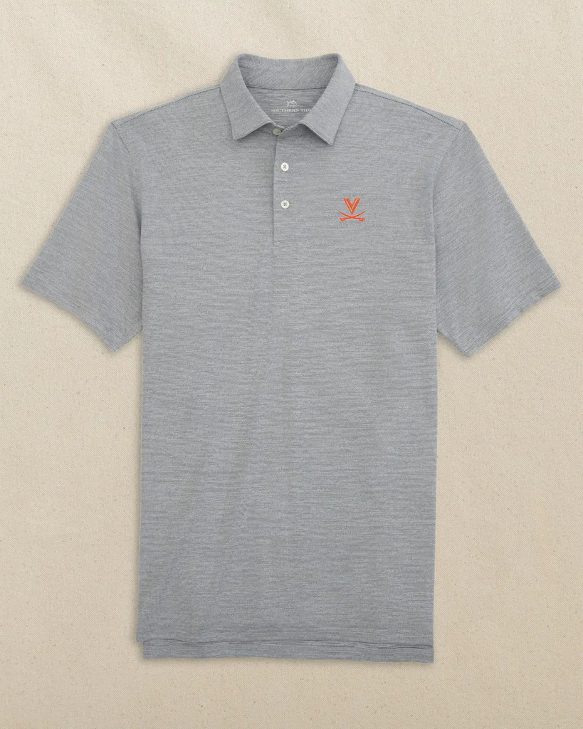 User-Friendly UVA Cavaliers Driver Spacedye Polo Breathable