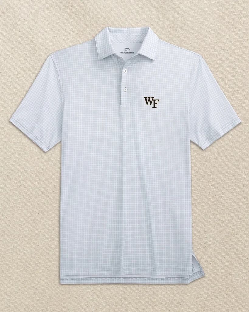 Dependable Wake Forest Demon Deacons Driver Dunes Edge Plaid Polo Smooth
