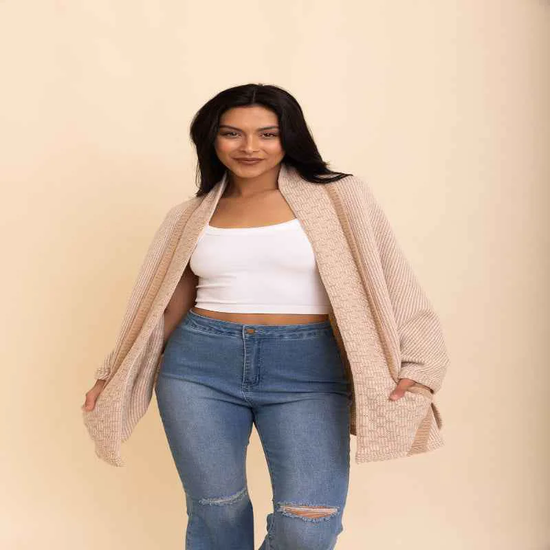 User-Friendly Cozy Over Shoulder Shawl Breathable