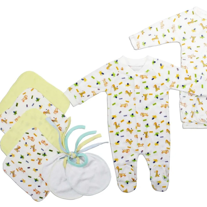 Stylish Neutral Baby Layette Solid