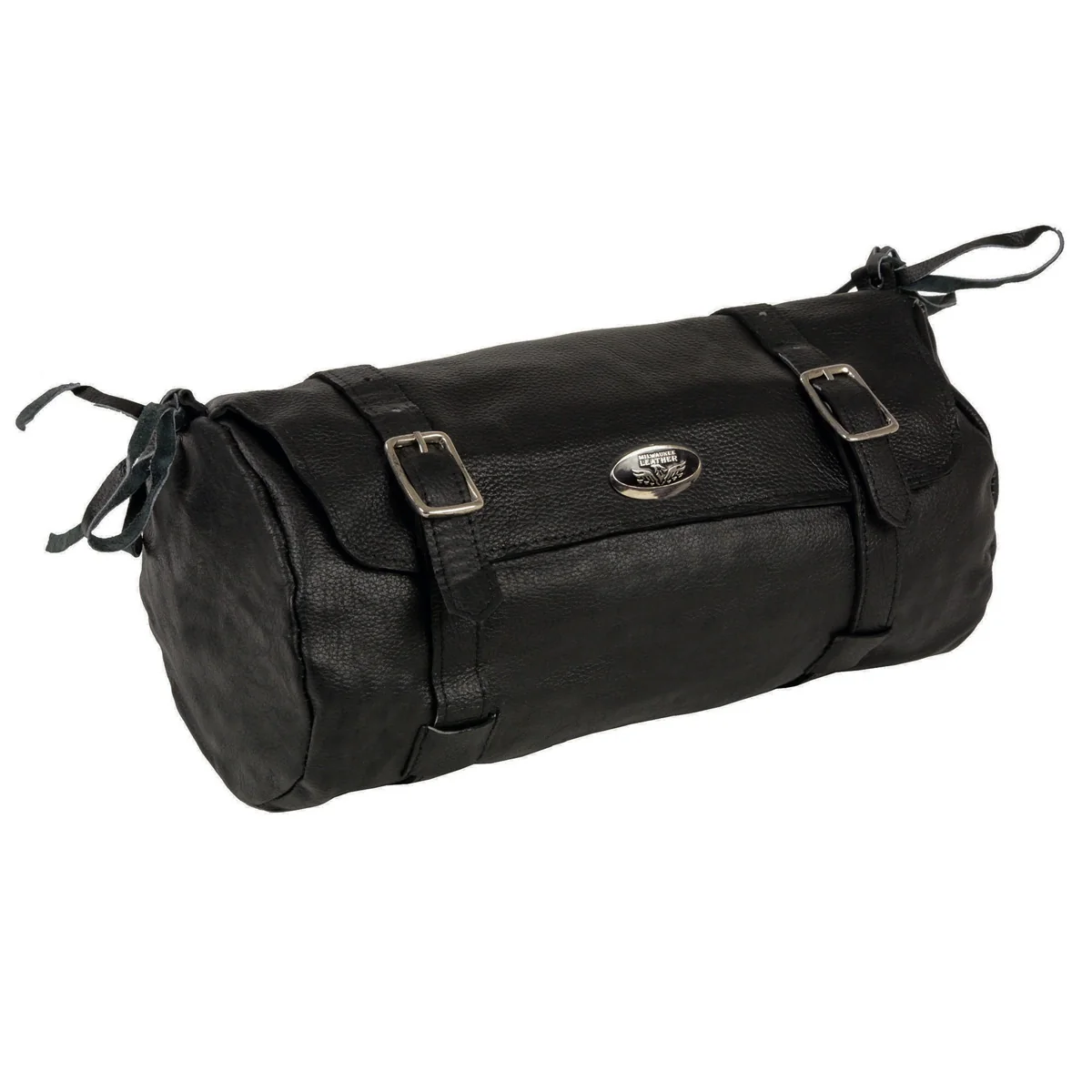 Unique Milwaukee Leather SH502BAG Black Extra Large Soft Leather Double Buckle Tool Pouch Next-Generation