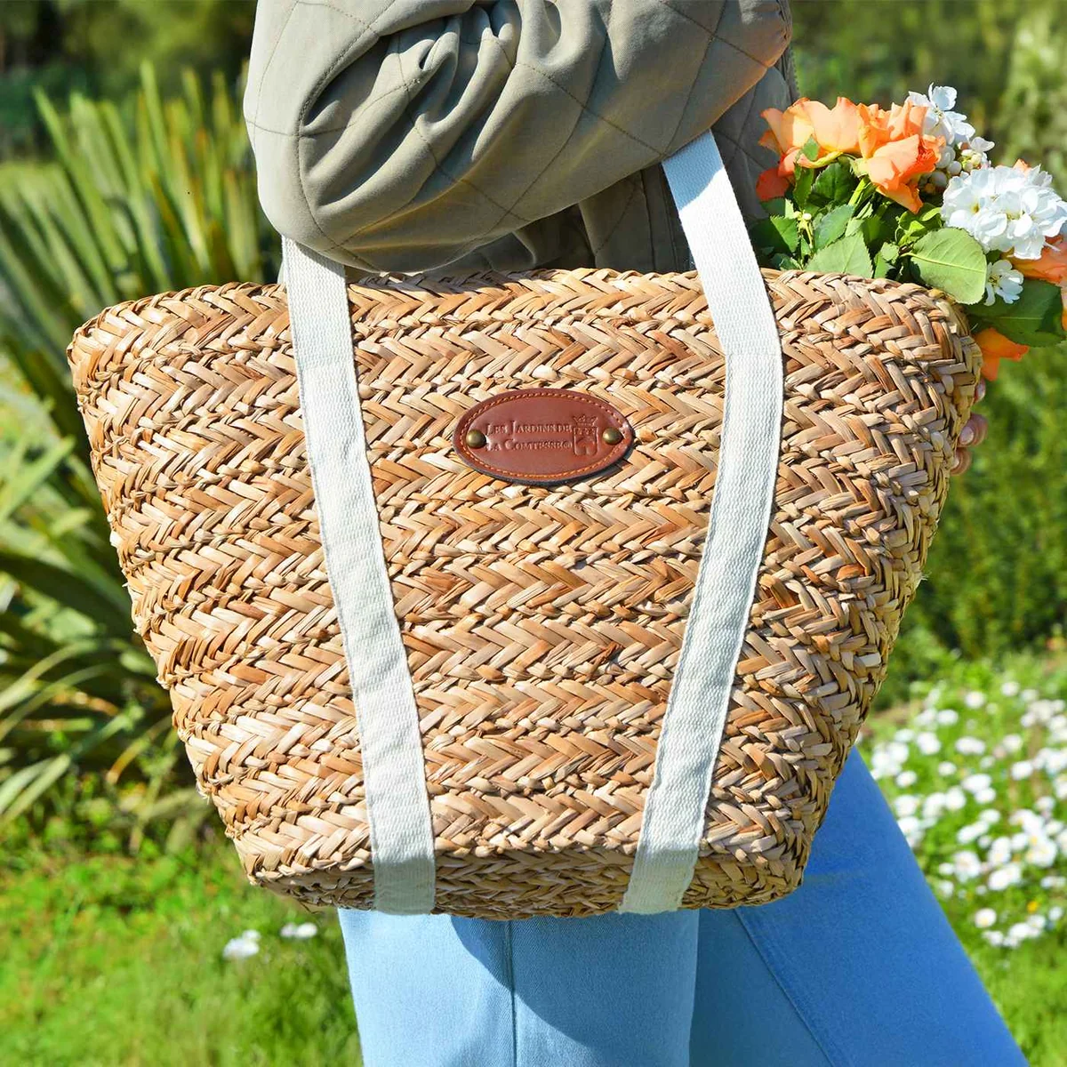 Detailed Beach Picnic Bag Riviera Linen - 4 Persons Casual