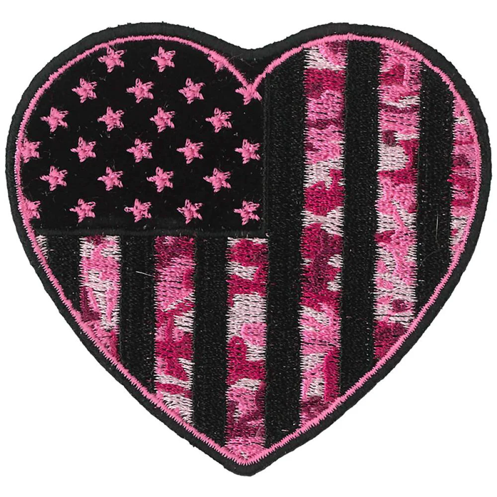Smooth Hot Leathers PPQ1060 Camo Heart 3 Patch Specialty