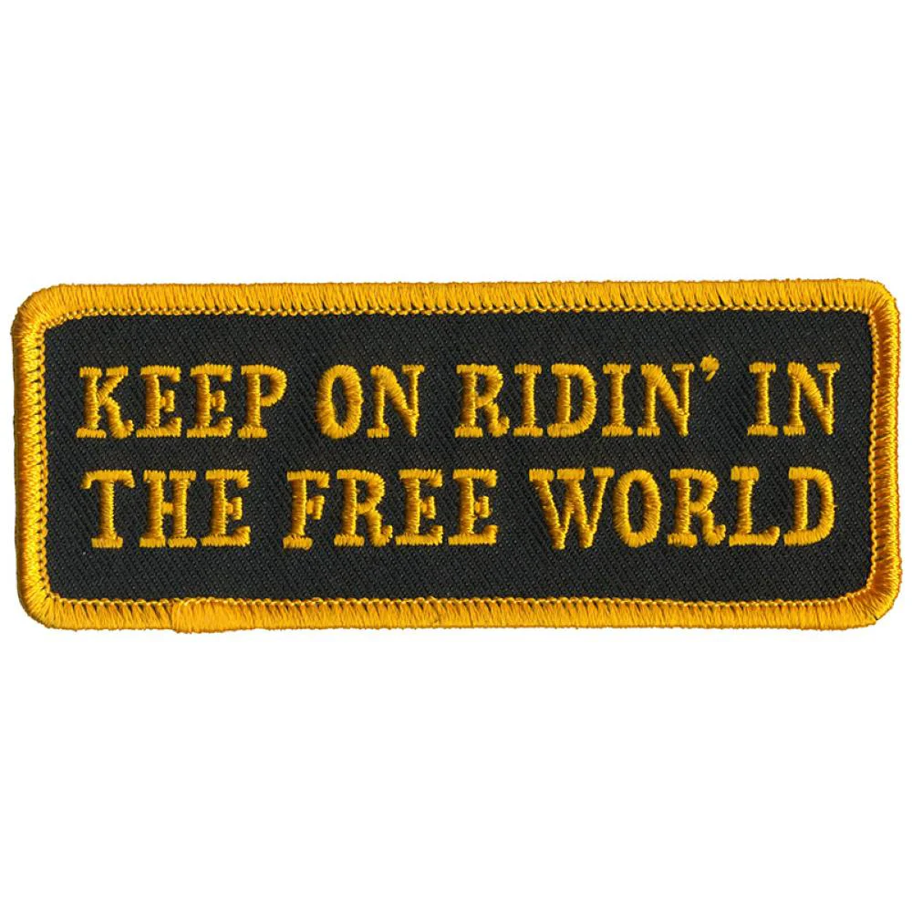 Artisan Hot Leathers PPL9785 Keep On World 4 x 2 Patch Breathable