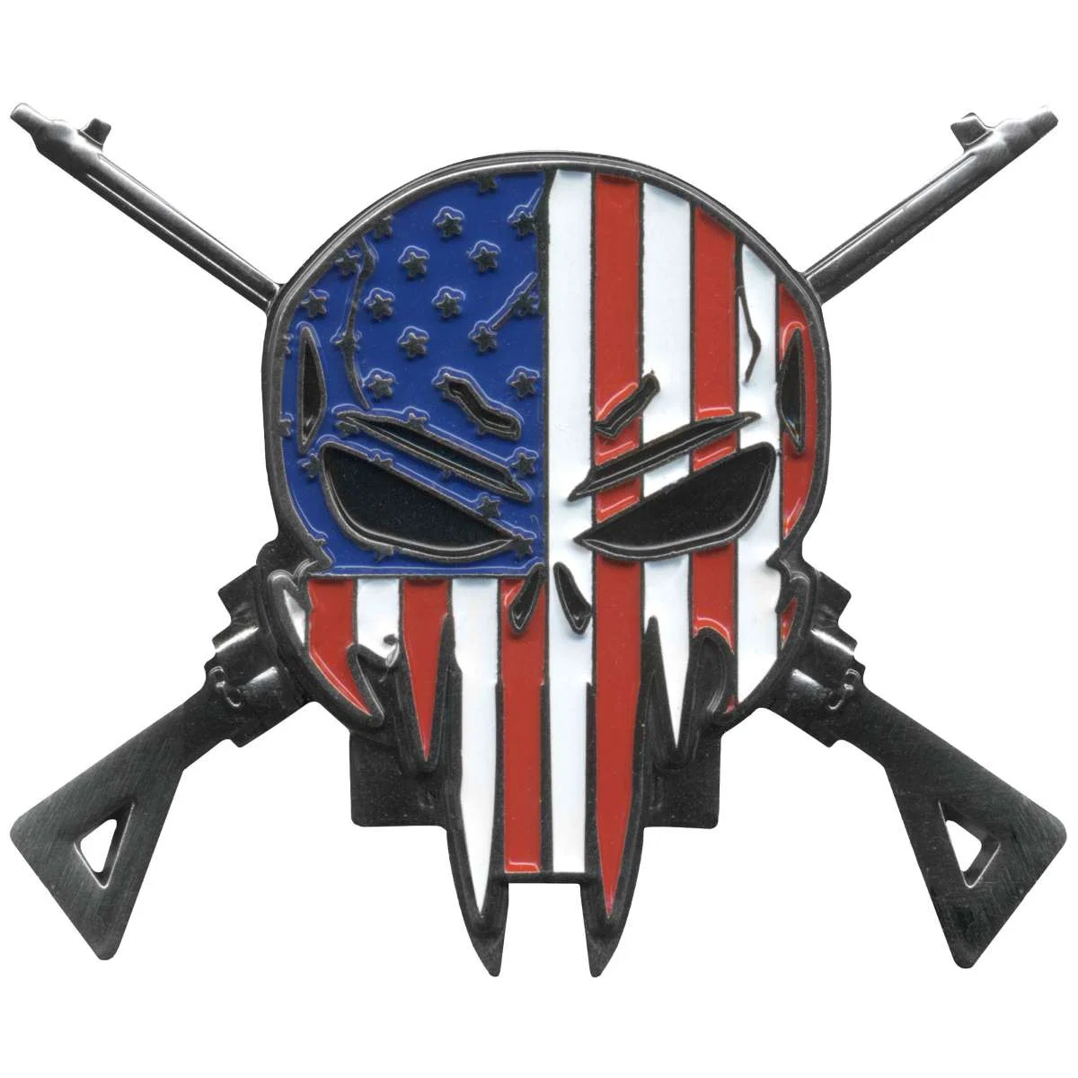 Consistent Hot Leathers Sniper Skull Cross Pin PNF2015 Minimalist
