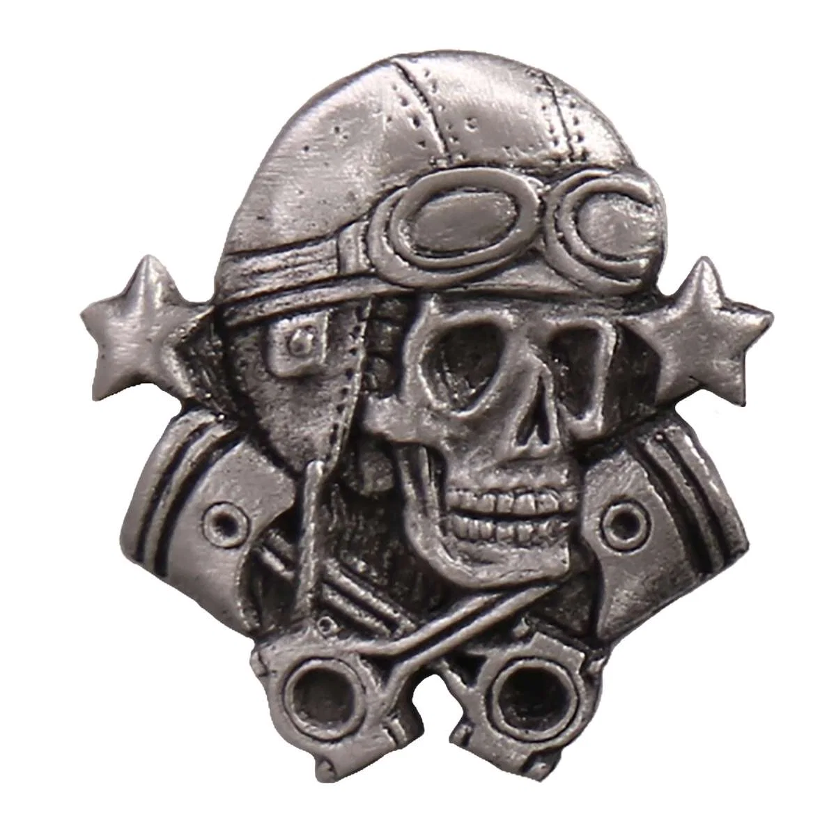 Carefully Designed Hot Leathers Aviator Skull Pin PNA1300 Responsible