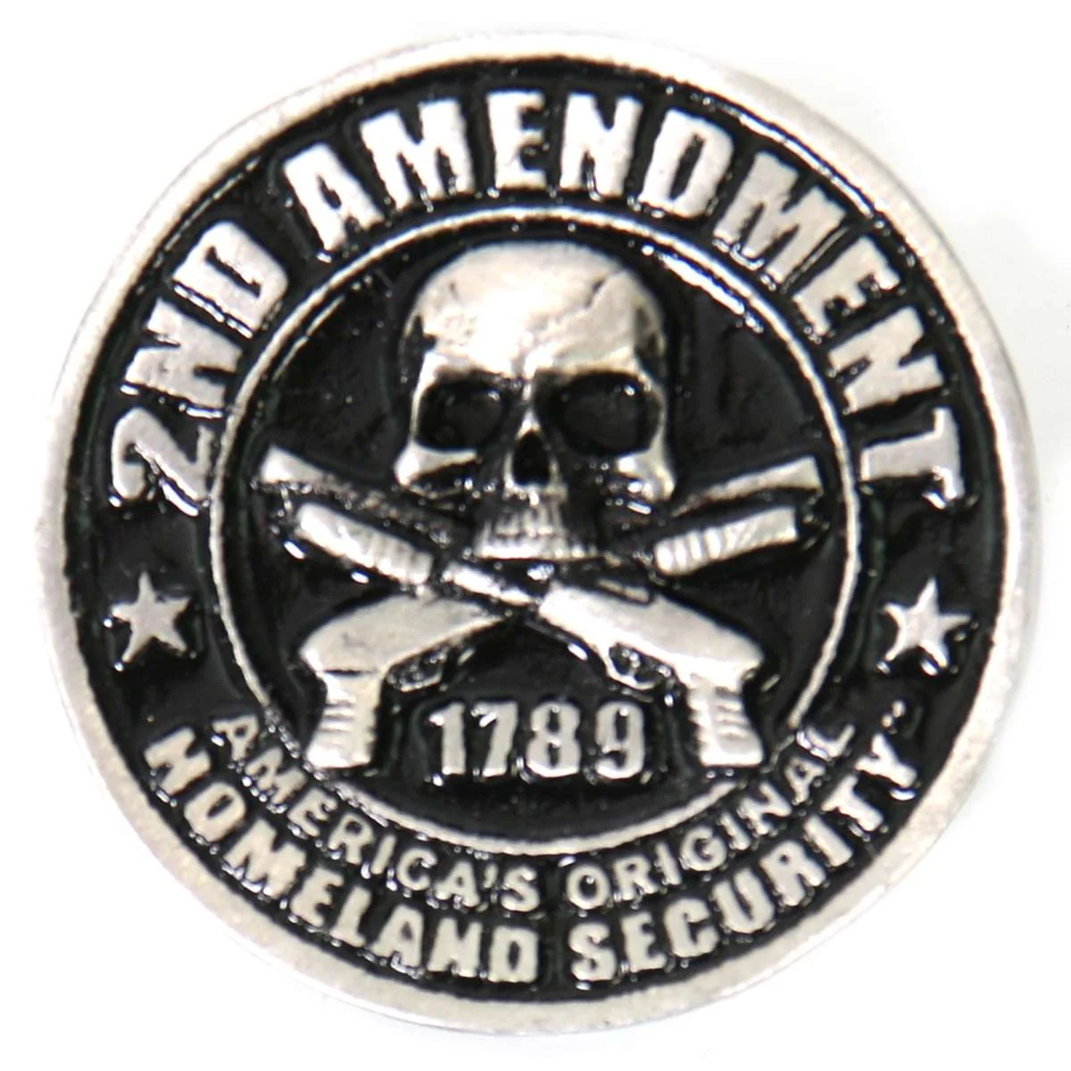Breathable Milwaukee Leather MLP9244 2nd Amendment America's Homeland Security Pin Reliable