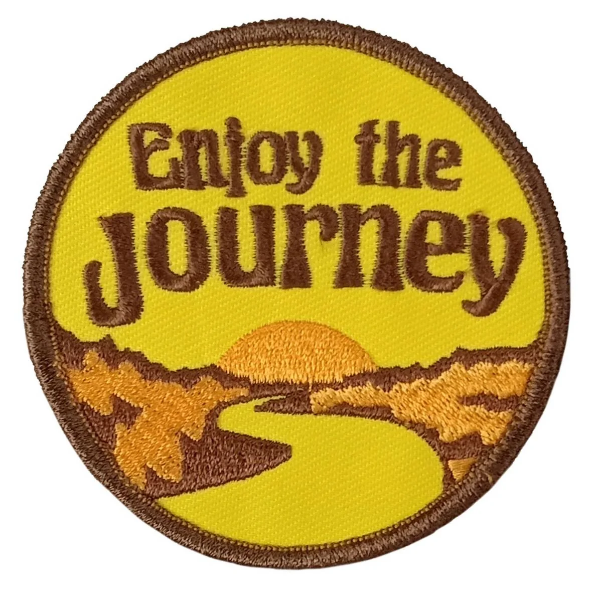 Contemporary Hot Leathers Enjoy The Journey 3 X 3 Embroidered Patch PPW1168 Reusable