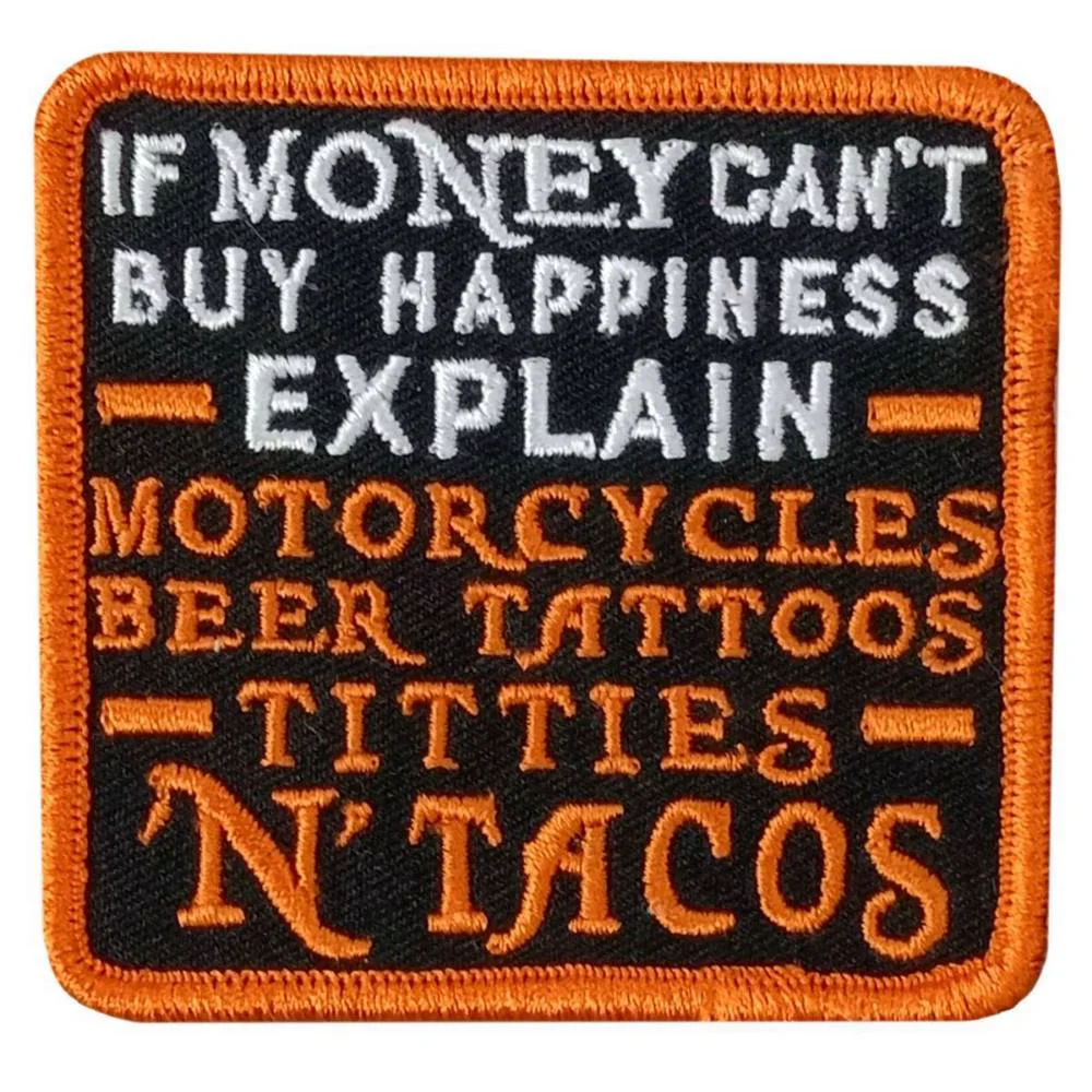 Detailed Hot Leathers If Money 3 X 2.8 Embroidered Patch PPW1238 Versatile