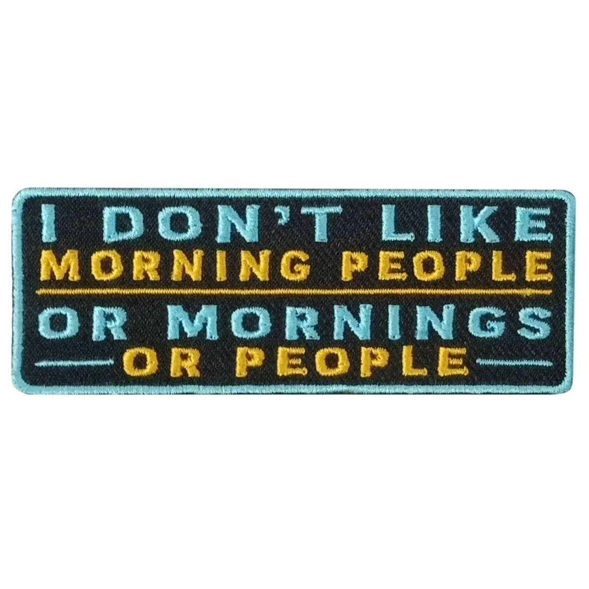 Sophisticated Hot Leathers Morning People 4 X 2 Embroidered Patch PPW1118 Luxury