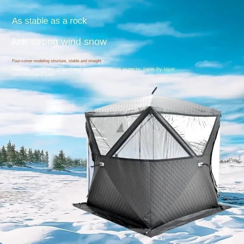 Crafted Tienda de sauna de invierno para acampar al aire libre para varias personas High-Performance