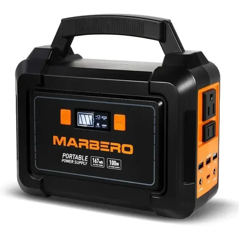 Consistent Generador solar portátil de 200 W batería de 167 Wh con toma de corriente de 110 V CA Acerca de este artículo Top-Quality